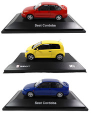 Set of 3 Seat Ibiza Cordoba Toledo Altea 1:43 Diecast Miniatur Modellauto SEL35