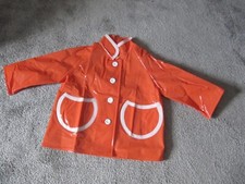 Vintage Retro Kinderregenmantel PVC Regenjacke Plastikjacke Regenjacke 70er NEU