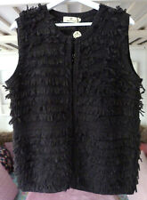 tolle THE EXTREME COLLECTION Strick Zottel WESTE oversized anthrazit neuw. Gr 2 