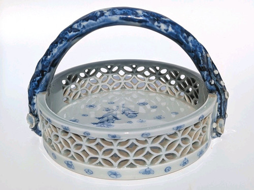 Antiker blau weißer hirado - antiker, blau-weißer