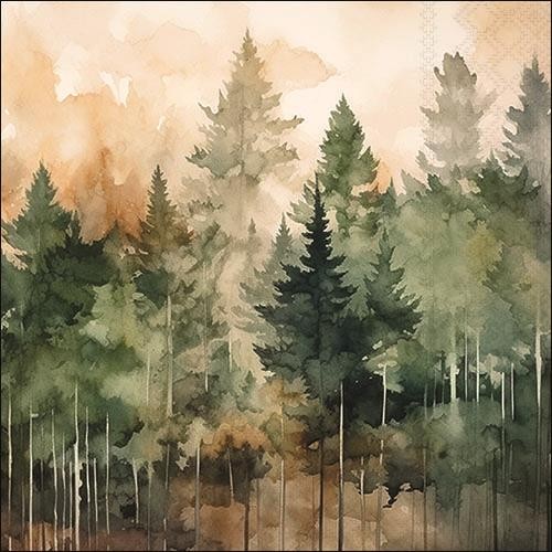 Servietten evergreen trees - 20,