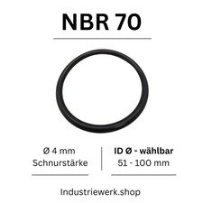 O-Ring NBR 70 ID Ø 51-100 x 4