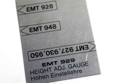 Originale emt schablone für - emt,
