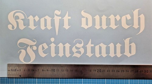 Schriftzug kraft durch - schriftzug,