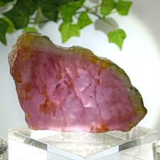 Wassermelonen Turmalin Scheibe