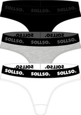 SOLLSO. Tanga 3er Pack Damen