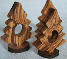 Serviettenring Holz Ring Tannenbaum Weihnachten Olivenholz Holzring Holzbäumchen