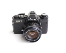 Minolta XD-7 Kamera "Black Beauty"  mit MD Rokkor 50mm 1:1.4 Topzustand gewartet