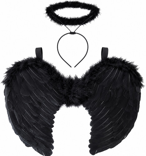 Schwarz gothic dark angel - schwarz, fee