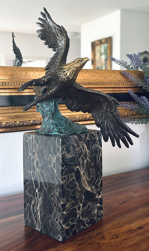Bronze adler falke - bronze,
