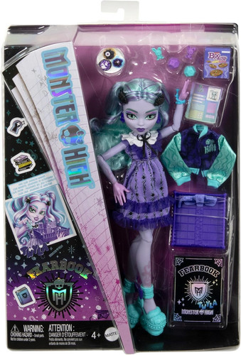 Monster high puppe - high, fearbook