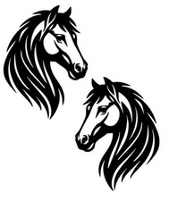 2x PFERDE links/rechts