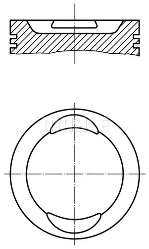 Kolben 009 mahle für - kolben, 41