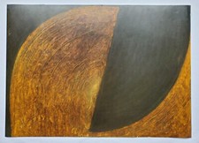 Gemälde Öl Mischtechnik Polymorph Geometrie Edgar Hofschen Signiert 1991