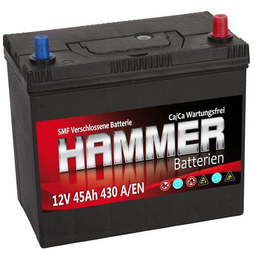 Autobatterie hammer 12v 45ah - 12v,