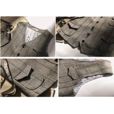 Retro Herren Wolle Mischgewebe