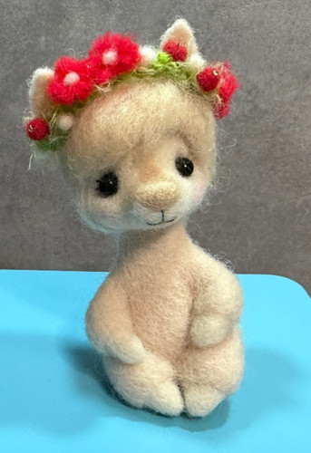 Lama filzlama figur aus - -,