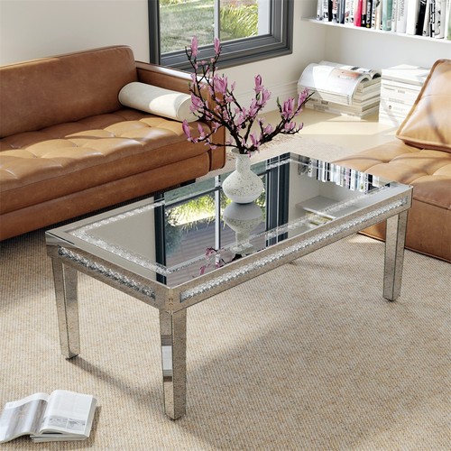 Couchtisch silber verspiegelte - silber,