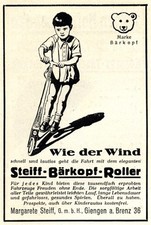 Steiff Roller Reklame 1929