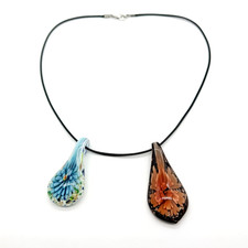 Murano stil glas anhänger - 2,