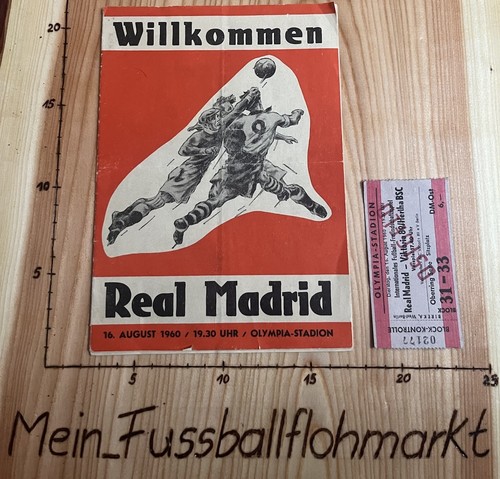 Fußball programmheft 1960 - fußball,