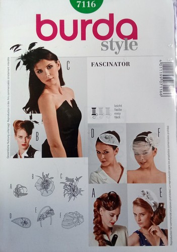 Burda style 7116 fascinator - burda,