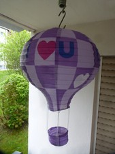 Deko Heißluftballon, Lampion
