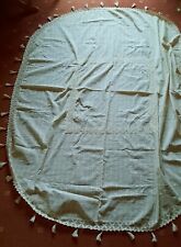 Schöne große Tischdecke, oval, creme, ca. 230x170cm