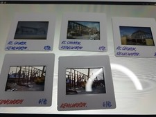 Vintage Fotografie Film Dias Kenilworth Kirche 1992 Bau, Architektur