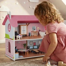 Puppenhaus Holz 41-teilig 2