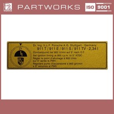 Adhesive sign ignition timing