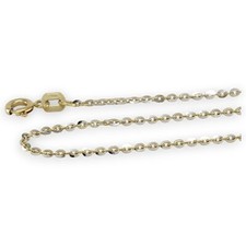 Kette Rundanker Anker  585/14k. Weiß-Gelbgold Bicolor 54 cm 1,4 mm - Neu   -1001