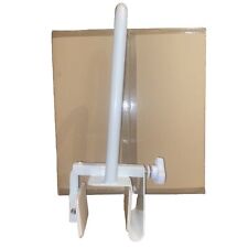 Badewannen-Einstieghilfe verstellbar für Rand 75-105mm, weiß,Metall,neu,h51/38cm