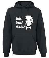 Louis de Funès Kapuzenpullover Herren Nein! Doch! Ohhh! schwarz Fan-Merch, Filme