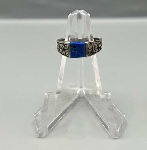 Vintage silber ring lapis - vintage,