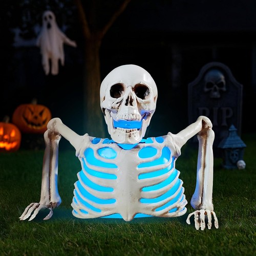 Halloween deko skelett mit - halloween, led
