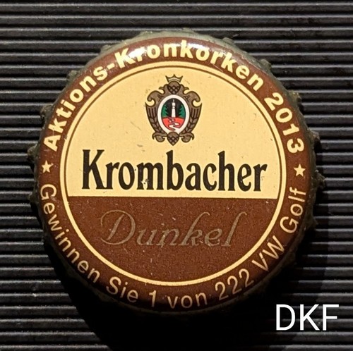 Kronkorken krombacher dunkel - kronkorken,