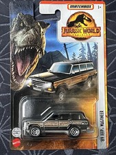 Mattel Matchbox Jurassic World Dominion '89 Jeep Wagoneer schwarz Woody 1:64 22