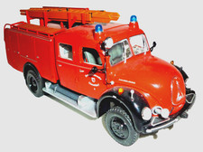 Minichamps Metallmodel LKW Magirus Deutz TLF 16 Feuerwehr Düsseldorf 1:43