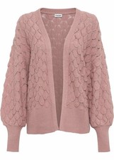 Ajour-Strickjacke mit leichten