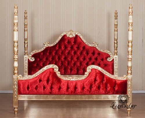Barockbett rote königin - barockbett,