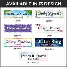 Personalisierter Name Schreibtischschild Schild Büro Name Schreibtisch 10 cm B x 3 cm H x 12 mm T