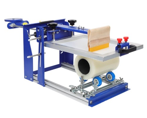 Manuelle siebdruckmaschine mit - manuelle,