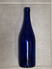Blaue Sektflasche 30x8,5cm