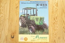 MAUSER Traktorkabinen Prospekt Typ C-833 für Deutz 4 Seiten 1979
