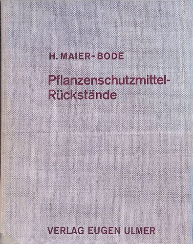 Pflanzenschutzmittel-Rückstä