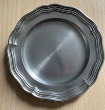 Sehr schöner Zinnteller/ Untersetzer + Gepunzt +Durchmesser 12 cm / Spiegel 8 cm