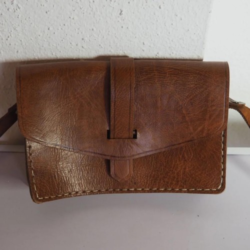 Vintage leder umhängetasche - vintage,