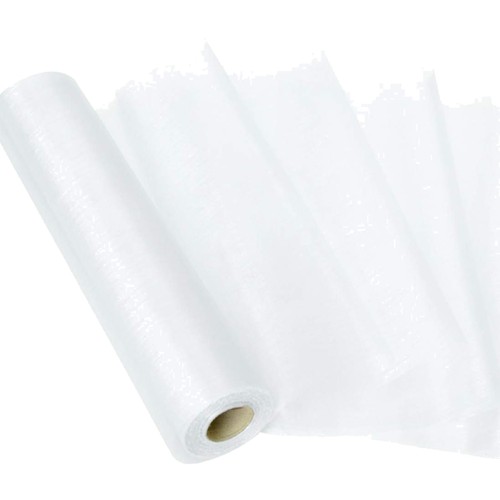 Organza rolle weiß deko - rolle, weiß,