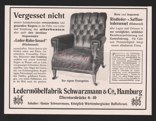 Hamburg werbung 1914 - hamburg,,